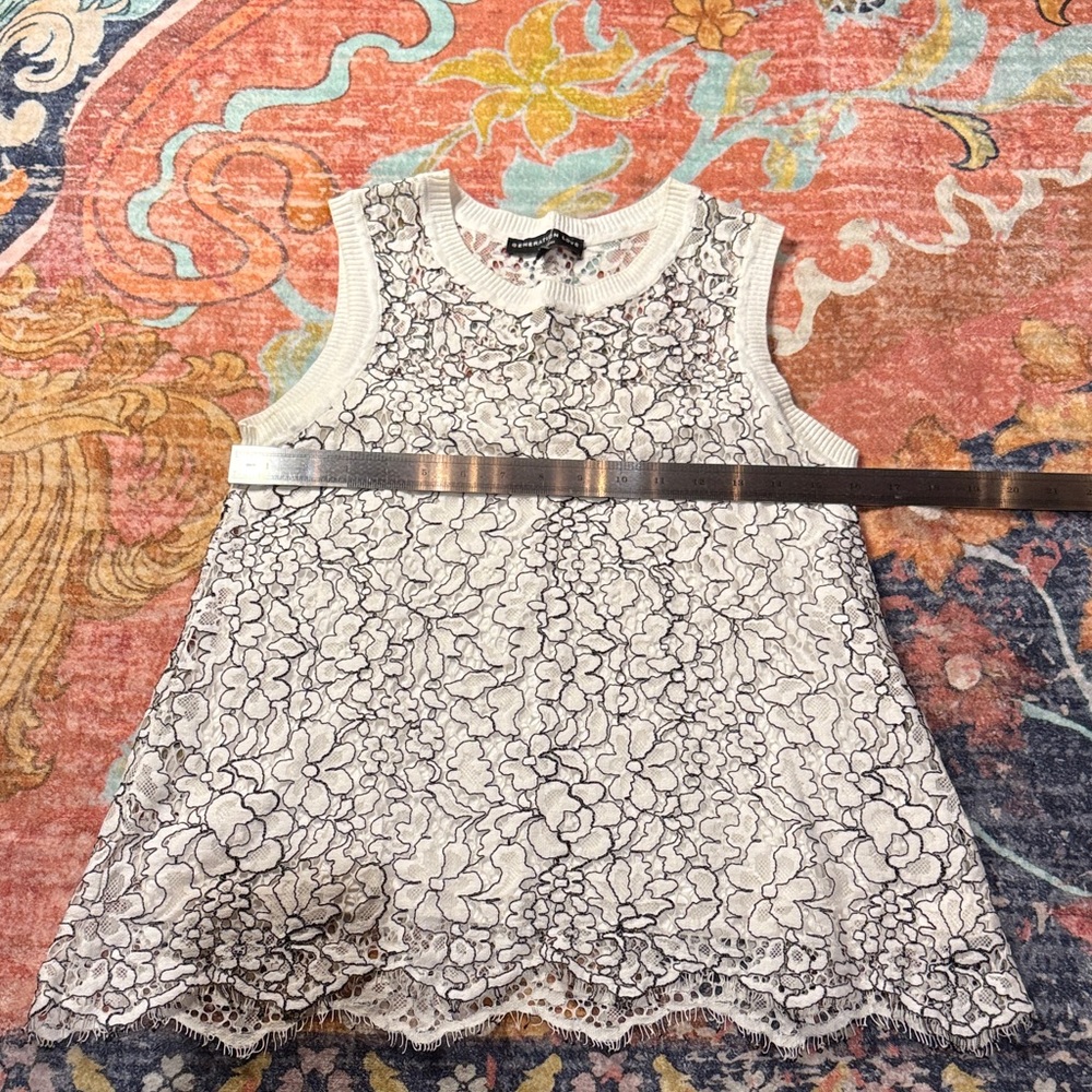 Generation Love Cream and Black Lace Tank Top - Picture 2 of 5